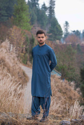 Space Blue Kameez Shalwar