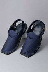 Denim Blue Charsadda Sandal