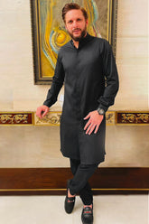 JET BLACK KURTA PAJAMA