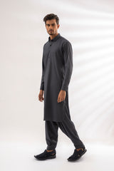 Charcoal Navy Kameez Shalwar