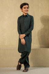 Kid’s Dark Green Kameez Shalwar