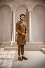 Hazel Brown Kurta Pajama