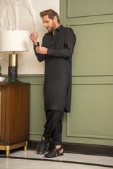 Black Blended Kameez Shalwar