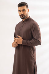 Deep Brown Kameez Shalwar