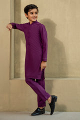 Kid’s Magenta Purple Kurta Pajama