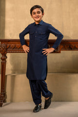 Kid’s Dark Navy Blue Kameez Shalwar