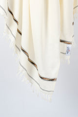 Off-White Woolen Shawl