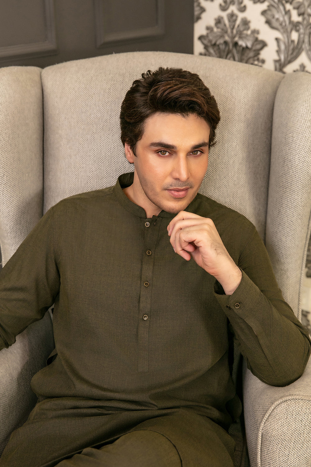 DEEP GREEN KURTA PAJAMA