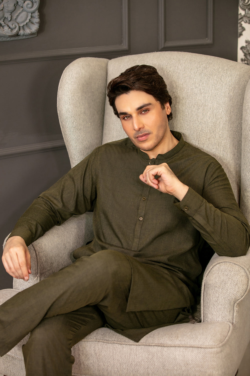 DEEP GREEN KURTA PAJAMA