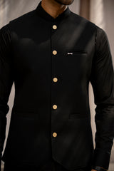 Midnight Black Waistcoat