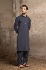 CHARCOAL BLUE KAMEEZ SHALWAR