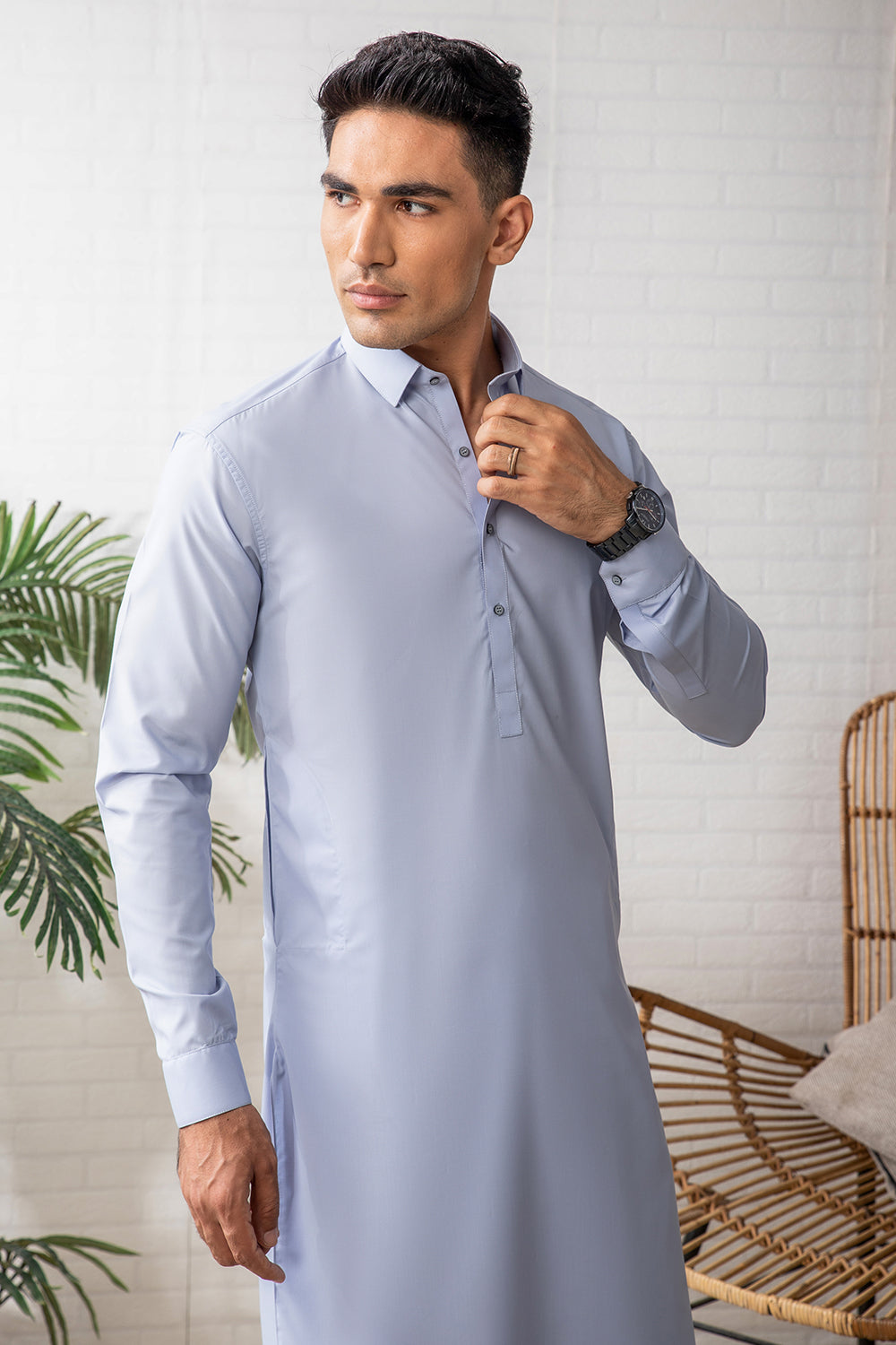 SKY BLUE KAMEEZ SHALWAAR