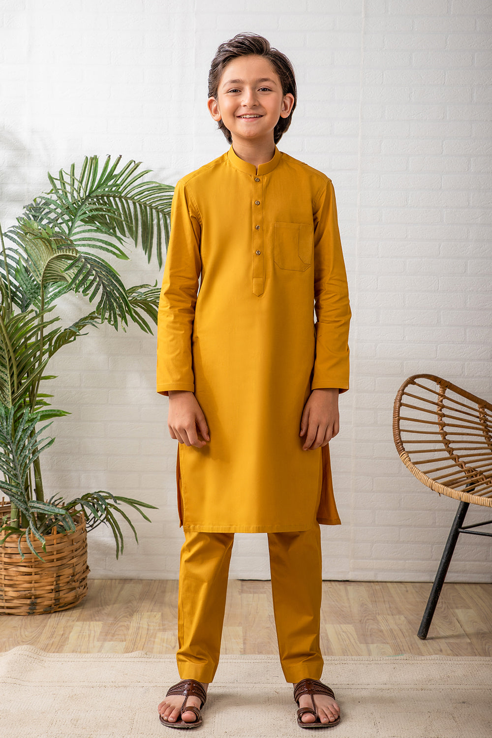 MUSTARD KURTA PAJAMA