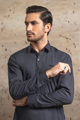 CHARCOAL BLUE KAMEEZ SHALWAR