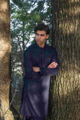 Navy Blue Designer kameez shalwar