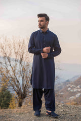 Midnight Blue Kameez Shalwar