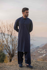 Midnight Blue Kameez Shalwar