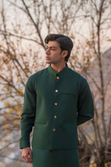 Forest  Green Waistcoat