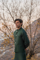 Forest  Green Waistcoat