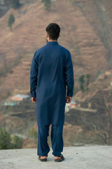 Blue Designer kameez Shalwar