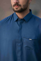 Blue Designer kameez Shalwar
