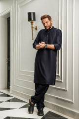 DARK NAVY KAMEEZ SHALWAR