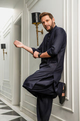 DARK NAVY KAMEEZ SHALWAR