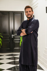 DARK NAVY KAMEEZ SHALWAR