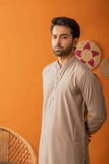 KHAKI KAMEEZ SHALWAAR