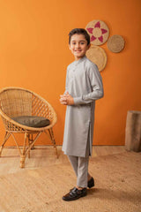 GRAY KURTA PAJAMA