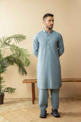 DUSK BLUE KAMEEZ SHALWAAR