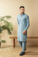 DUSK BLUE KAMEEZ SHALWAAR