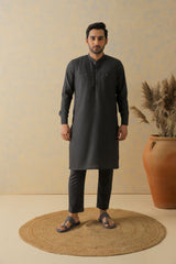 Black Two-Tone Kurta Pajama