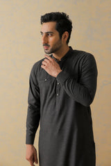 Black Two-Tone Kurta Pajama