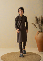 Chocolate Brown Two-Tone Kurta Pajama