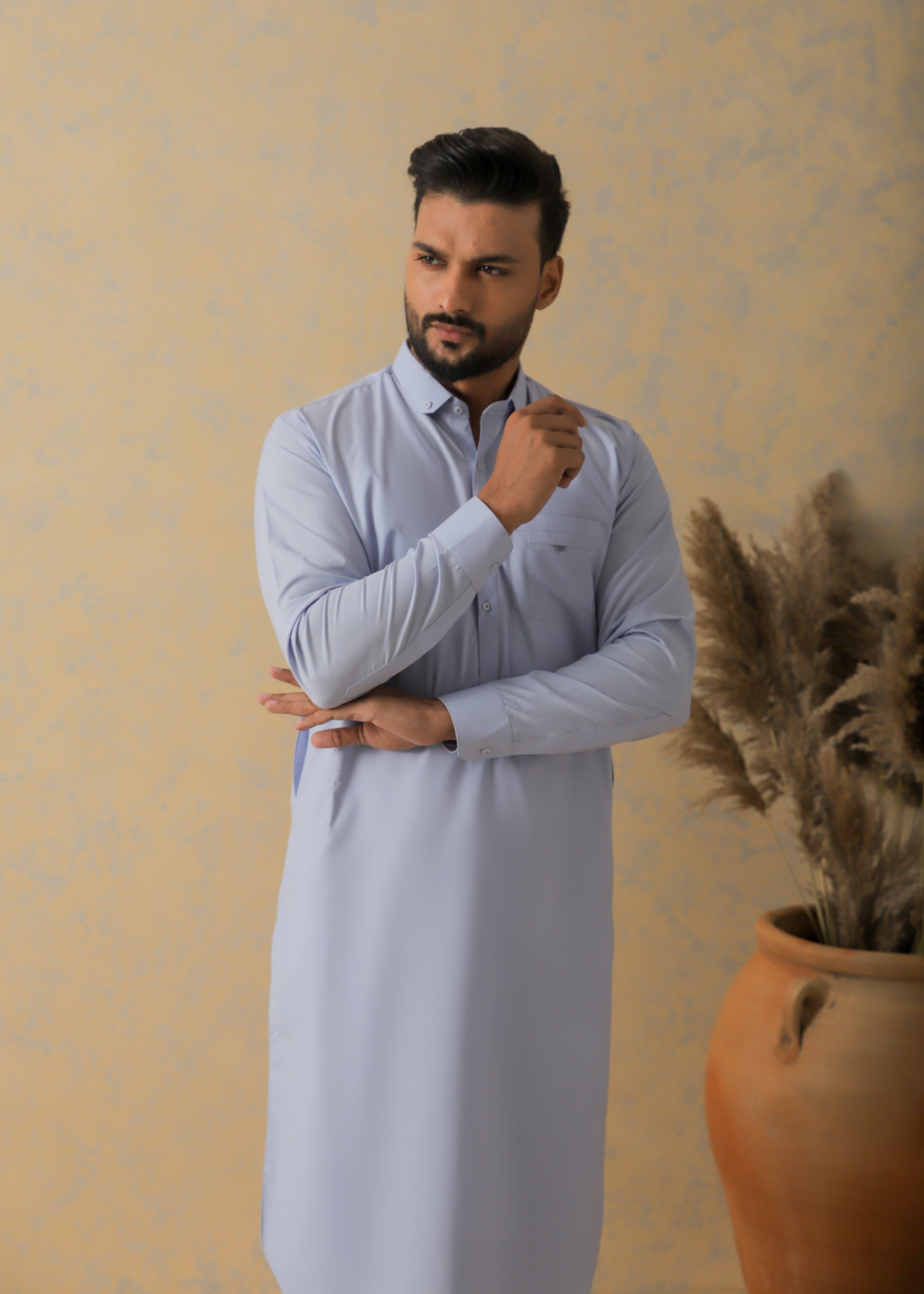 Rock Blue Kameez Shalwar