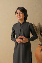 Shadow Gray Two-Tone Kurta Pajama