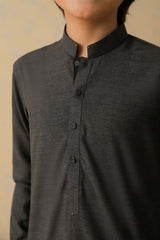 Shadow Gray Two-Tone Kurta Pajama