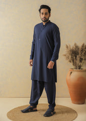 Navy Blue Kameez Shalwar