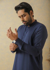 Navy Blue Kameez Shalwar