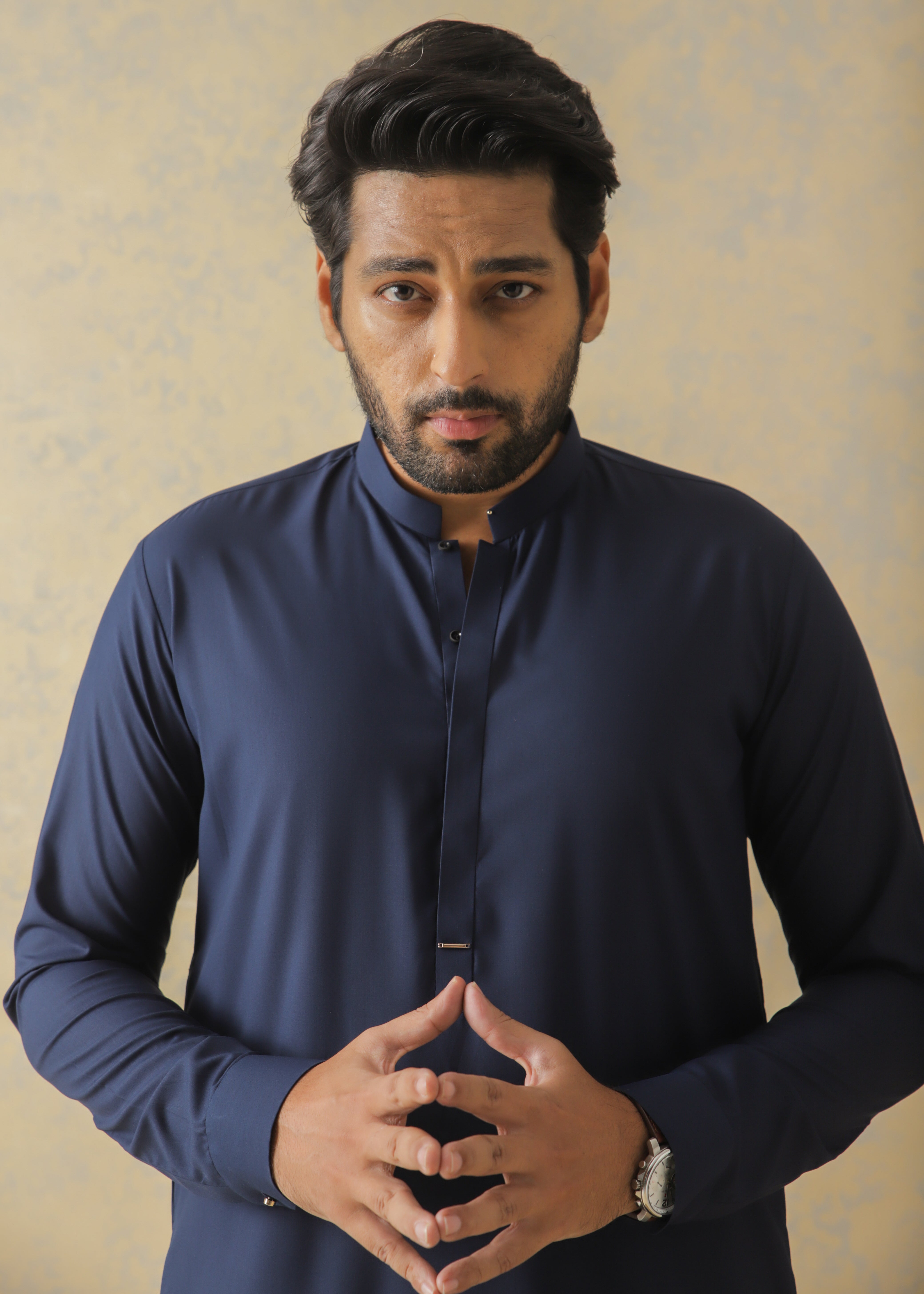 Navy Blue Kameez Shalwar