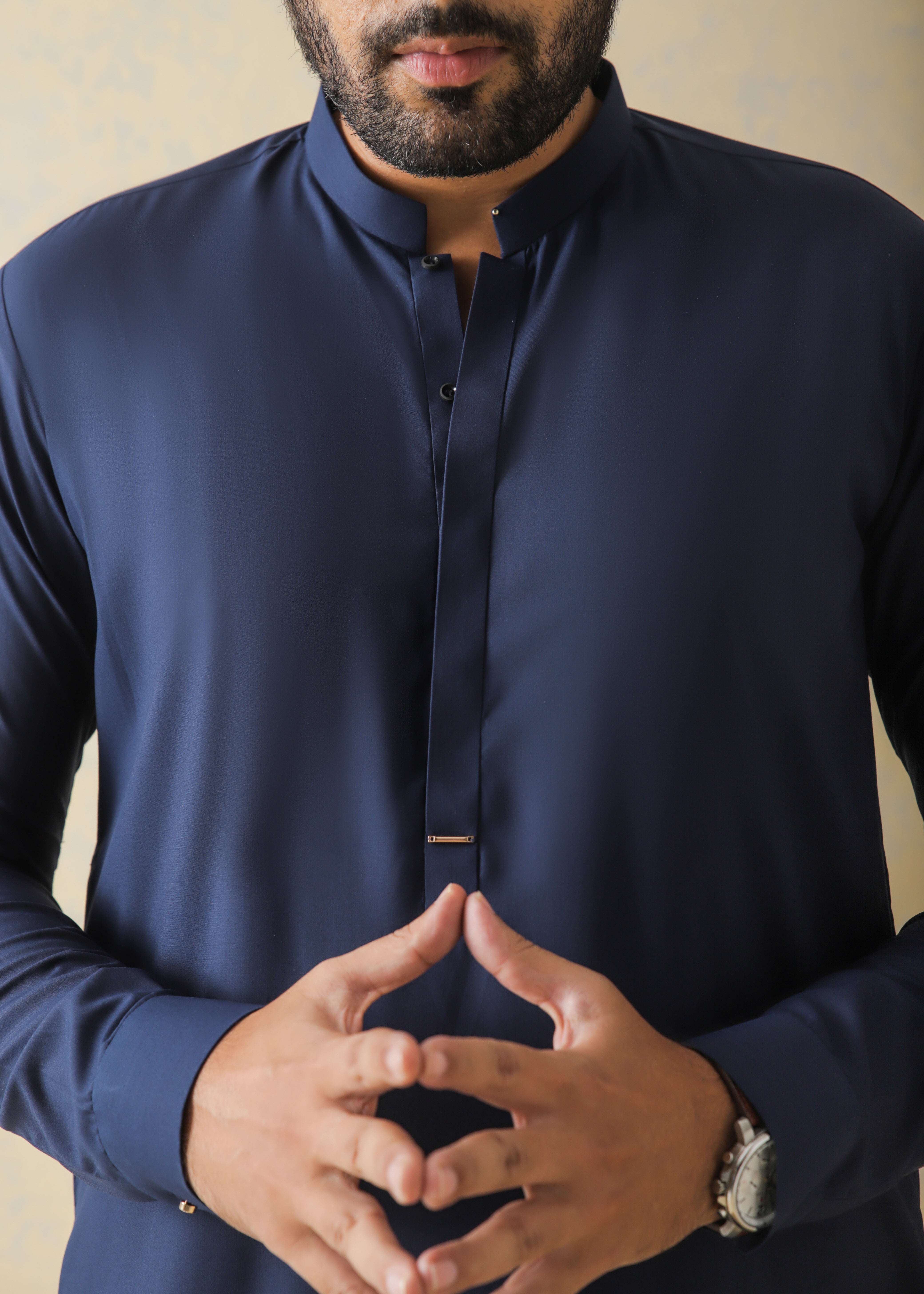 Navy Blue Kameez Shalwar