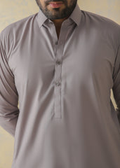 Smoke Gray Kameez Shalwar