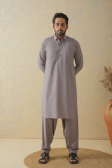 Smoke Gray Kameez Shalwar