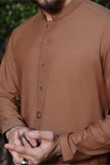 Medium Copper Two-Tone Kurta Trousers