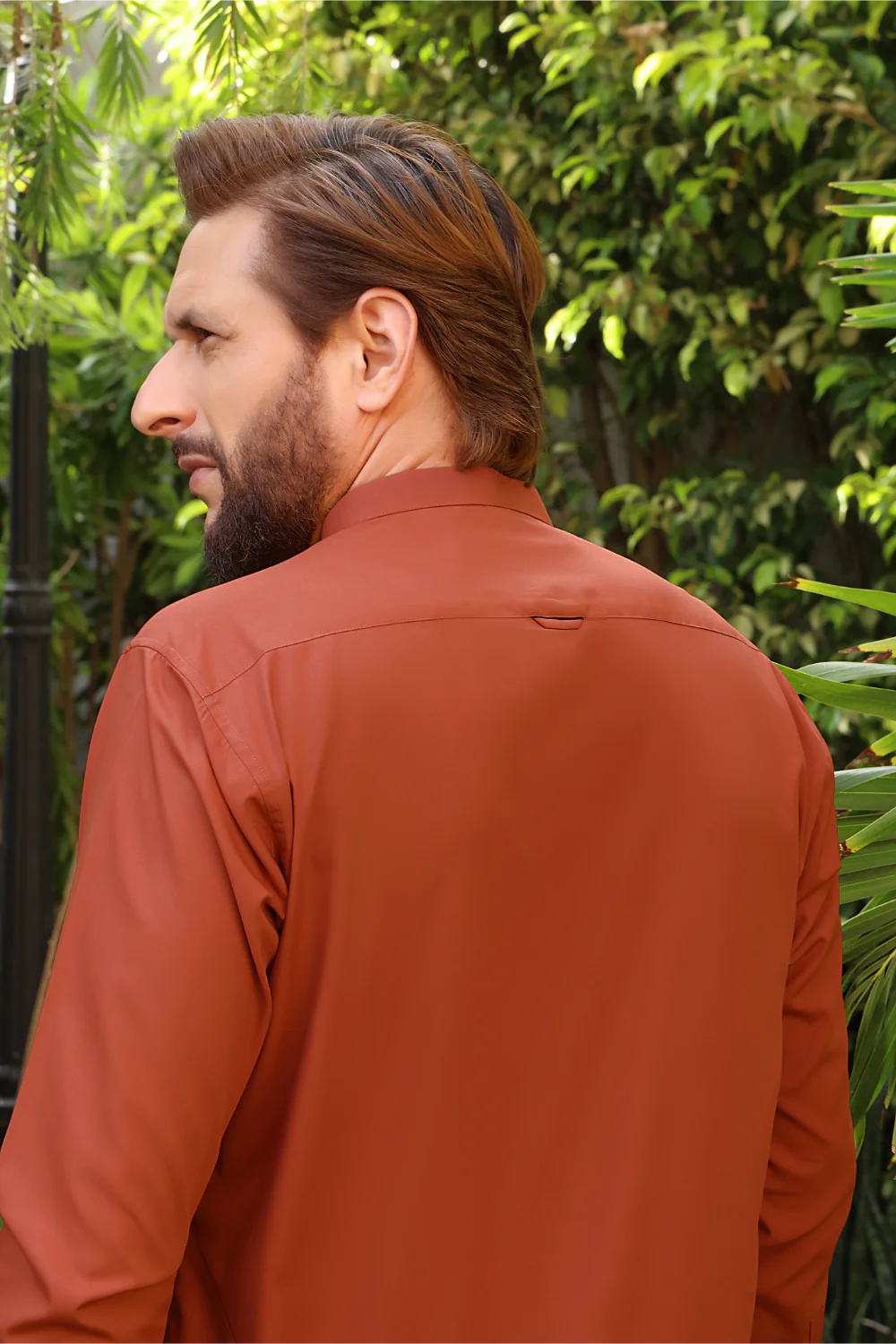 Copper Rust Blended Kameez Shalwar