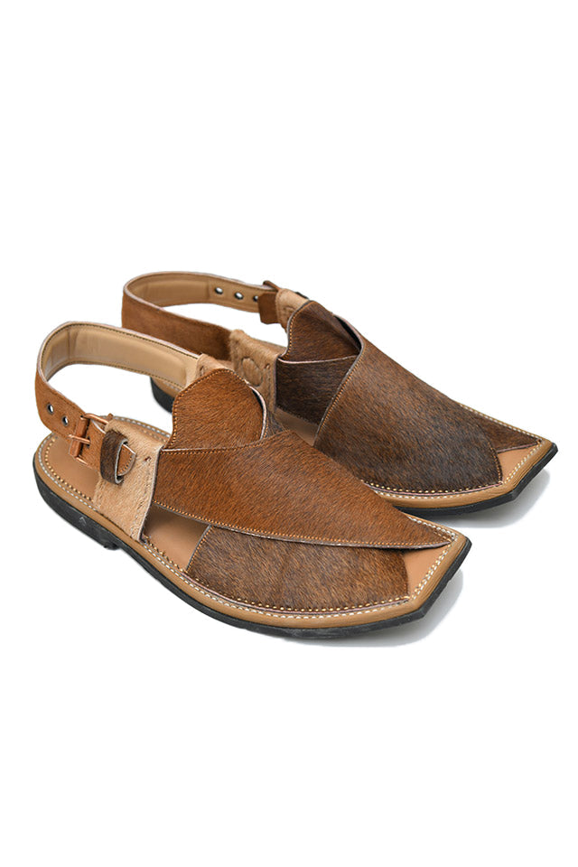 Cow Skin Peshawari Chappals