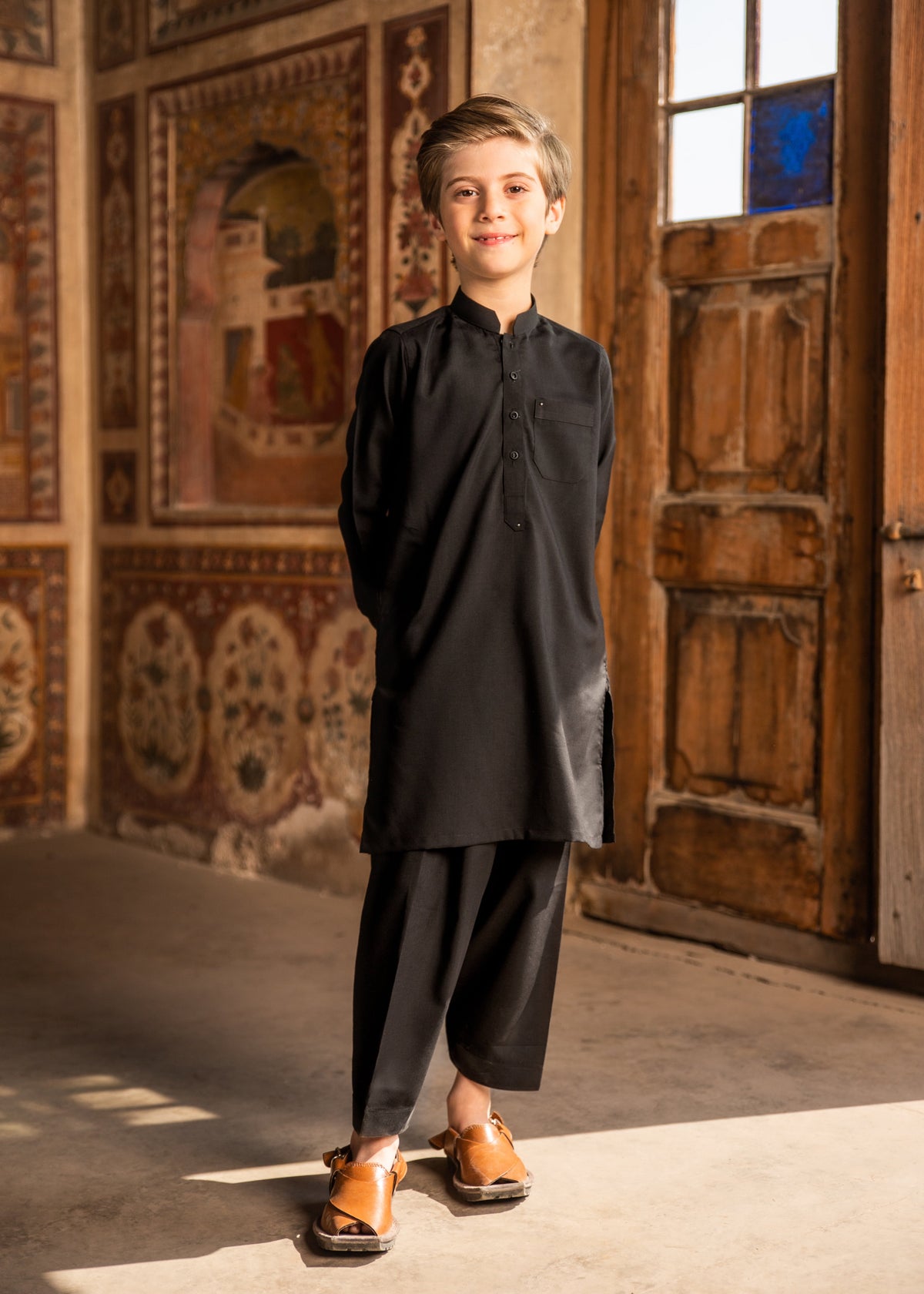 KID'S BLACK KAMEEZ SHALWAR