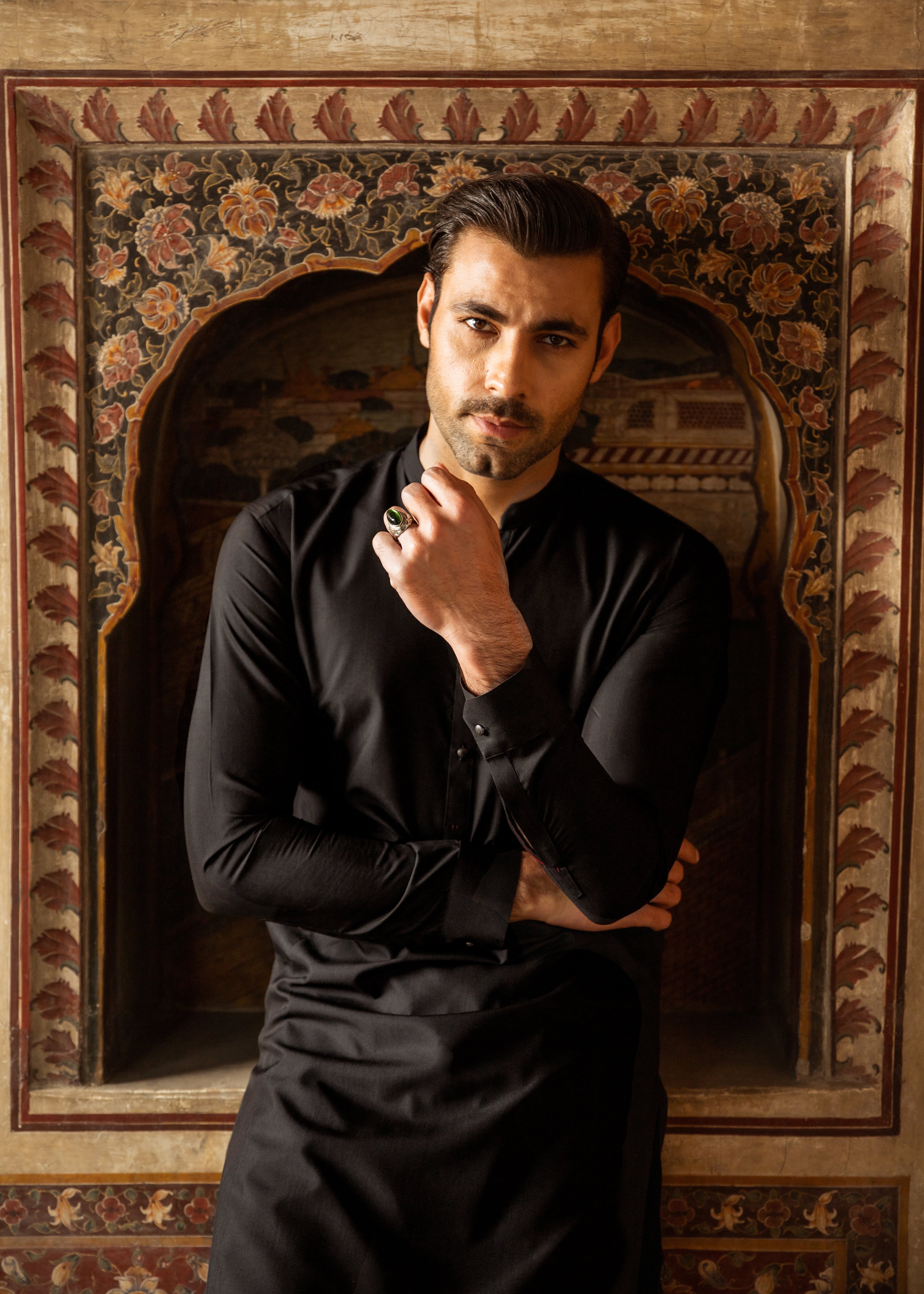 JET BLACK KAMEEZ SHALWAR